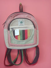 Load image into Gallery viewer, Small Hemp backpack with adjustable straps