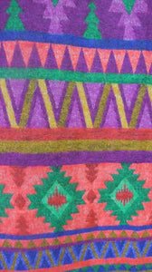 Colourful Aztec Style Shawl