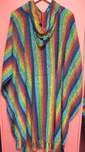 Load image into Gallery viewer, Striped Poncho with Hood