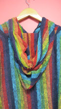 Load image into Gallery viewer, Striped Poncho with Hood