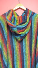 Load image into Gallery viewer, Striped Poncho with Hood