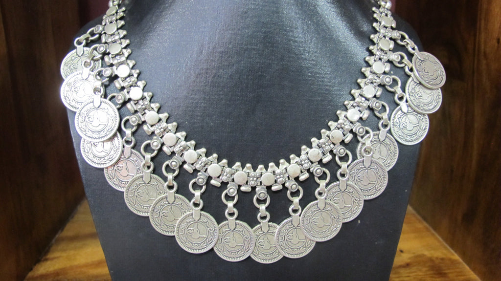 Tribal India coin necklace – Maxines Venus Bay