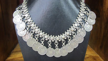 Load image into Gallery viewer, Tribal India coin necklace