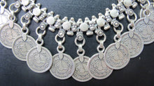 Load image into Gallery viewer, Tribal India coin necklace