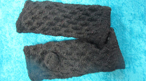 Patterned Handknitted Wool Handwarmers