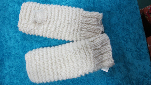 Chunky Wool Garter Stitch Handwarmers