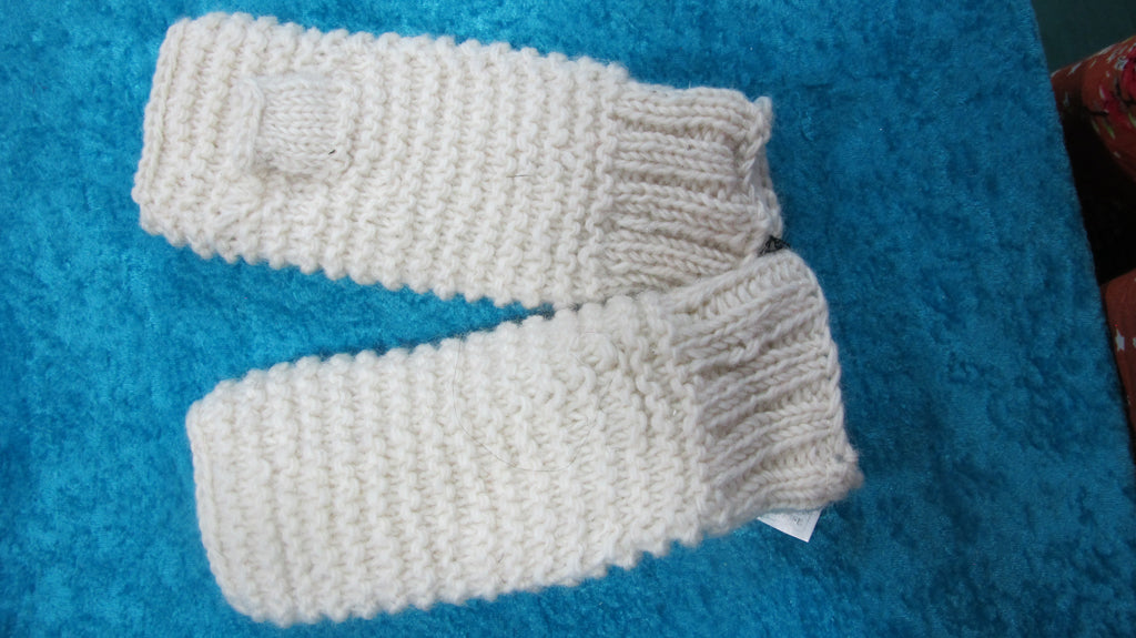 Chunky Wool Garter Stitch Handwarmers