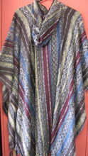 Load image into Gallery viewer, Striped Poncho with Hood