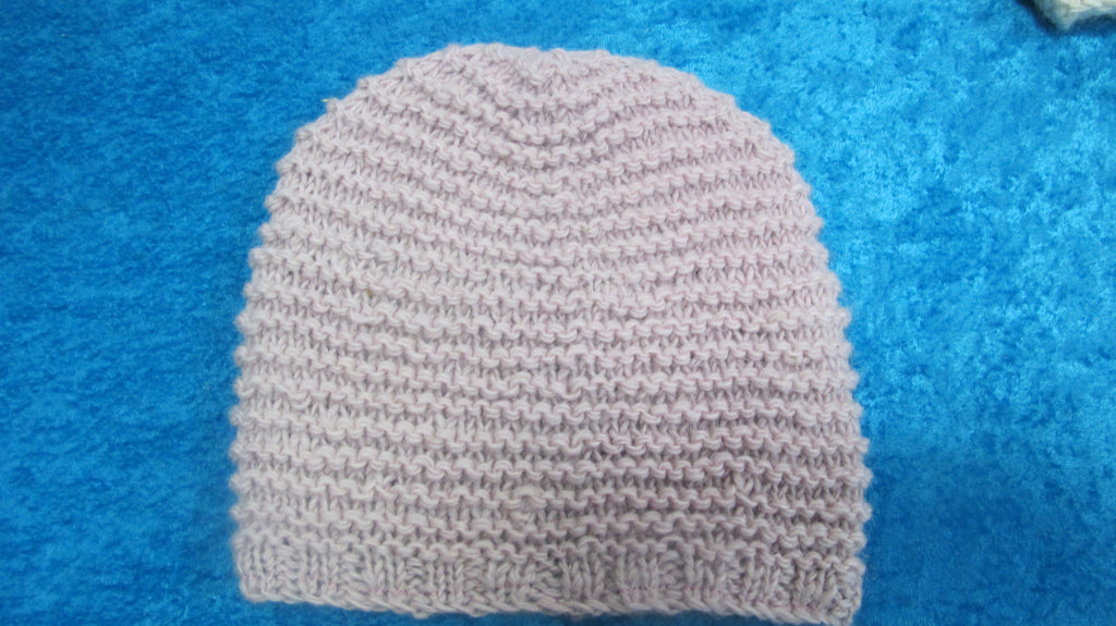 Chunky Wool Garter Stitch Beanie