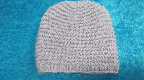 Chunky Wool Garter Stitch Beanie