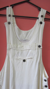 Pinafore Dress With Wooden Buttons