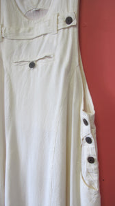 Pinafore Dress With Wooden Buttons