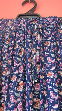 Load image into Gallery viewer, Long Blue Floral Gypsy Skirt