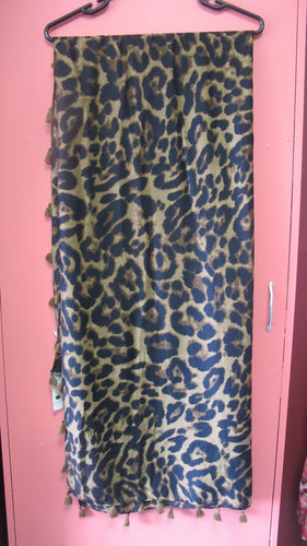 Animal Print Large Scarf