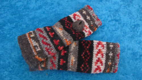 Fair Isle Handknit Wool Handwarmer