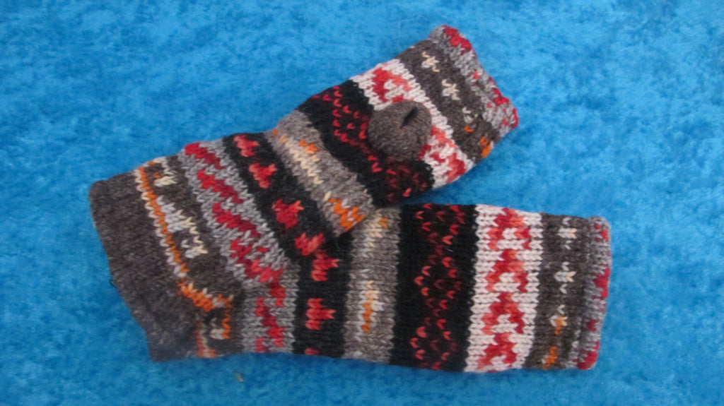 Fair Isle Handknit Wool Handwarmer