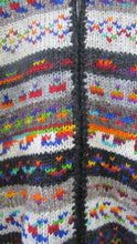 Load image into Gallery viewer, Handknit Fair Isle Wool Jacket With Hood