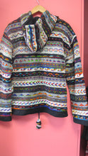 Load image into Gallery viewer, Handknit Fair Isle Wool Jacket With Hood