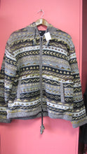 Load image into Gallery viewer, Handknit Fair Isle Wool Jacket With Hood