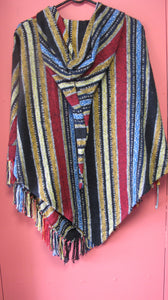 Short Pixie Hood Poncho