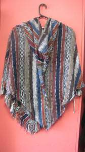 Short Pixie Hood Poncho