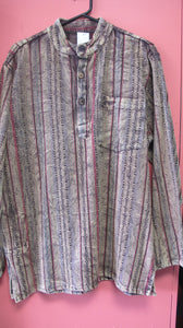 Mens Heavy Stripe Cotton Shirt