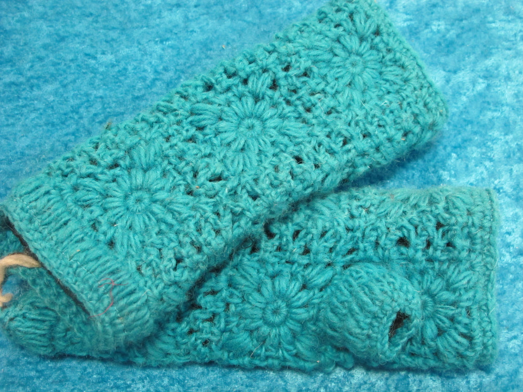 Crochet Wool Handwarmers