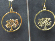 Load image into Gallery viewer, Tree Of Life Brass Earrings