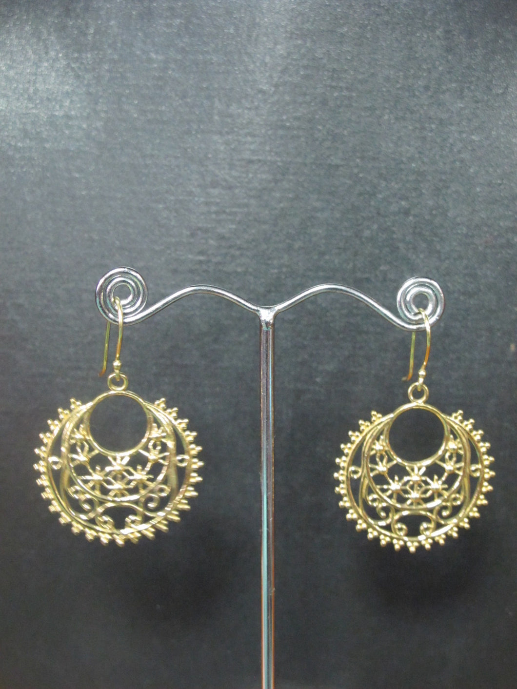 Lace Brass Earrings