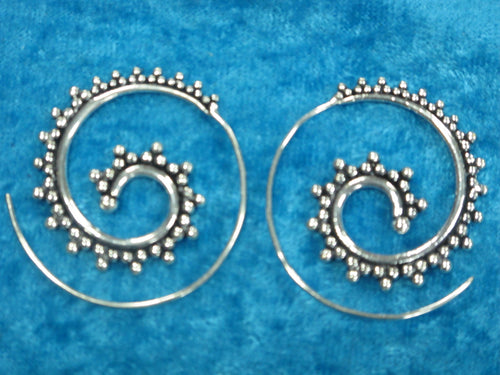 Silver Plated Tribal Earrings