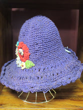 Load image into Gallery viewer, Hemp And Cotton Crochet Flower Hat