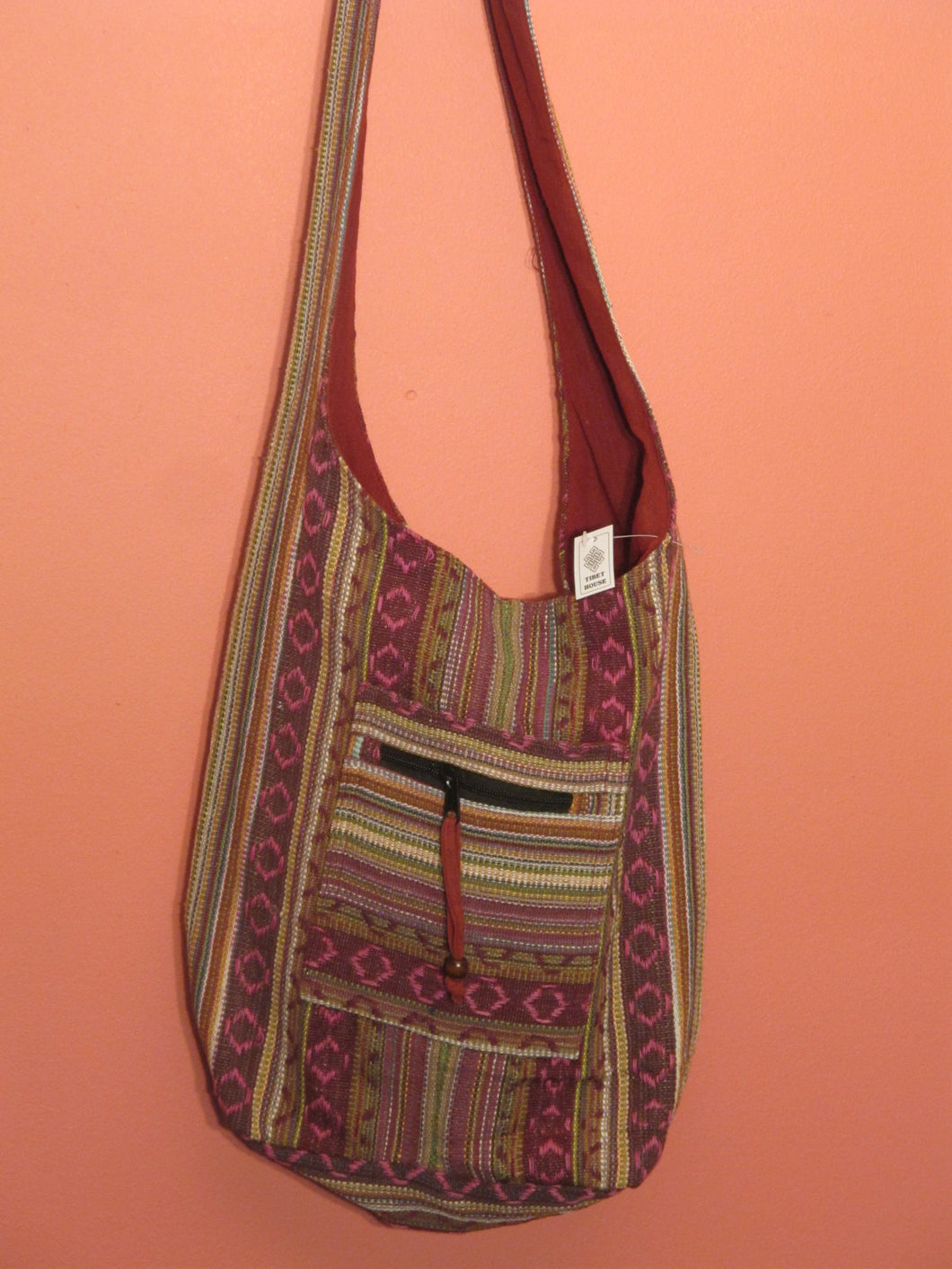 Cotton Stripe Shoulder Bag