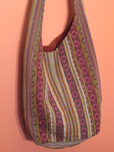 Cotton Stripe Shoulder Bag