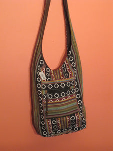 Cotton Stripe Shoulder Bag