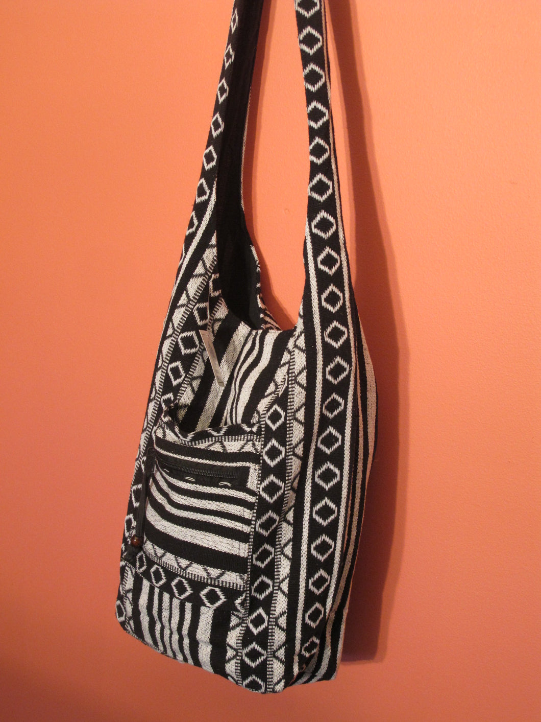 Cotton Stripe Shoulder Bag