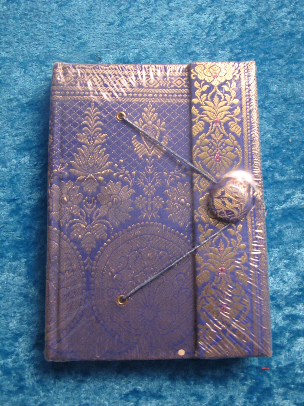 Purple Brocade Fabric Covered Journal