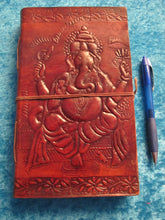 Load image into Gallery viewer, Leather Bound Ganesh Journal