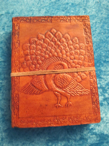 Leatherbound Peacock Journal