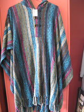 Load image into Gallery viewer, Striped Poncho with Hood