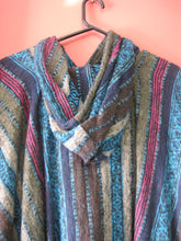 Load image into Gallery viewer, Striped Poncho with Hood