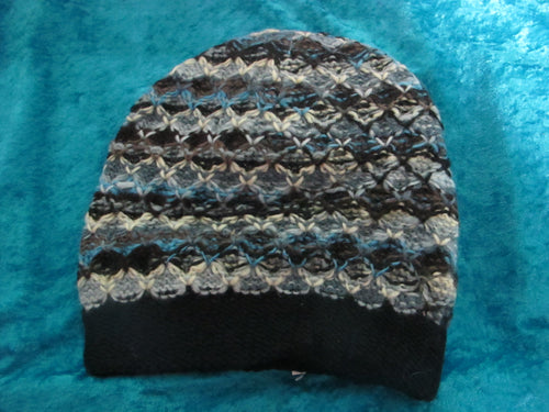 Wool handknit beanie.