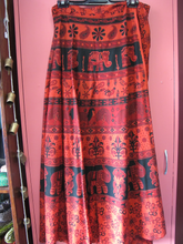 Load image into Gallery viewer, Cotton Handprinted Wrap Skirt